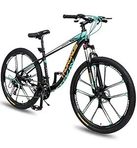 Geekay Thoronos 24 Speed Gear Mountain Bicycle | Lightwieght Steel Frame Multispeed Adult Bicycle | Best Sports Mtb Front Suspension bike | H/D 10 Spoke Magnesium Alloy Spoke Wheel | 85% Fitted Cycle | Lifetime Frame Warranty