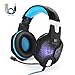 Produktbild PC&PS4 Gaming Headset, marsboy Gaming Kopfhörer mit Mikrofon LED Effekt für PS4 PC Film Gaming Spielen Chat Musik Blau.