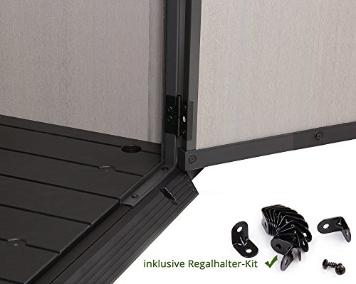 Keter Grande Store XXL Gartenbox Gerätebox abschließbar Mülltonnenbox für 3 Mülltonnen oder Fahrräder 2020 Liter - 8