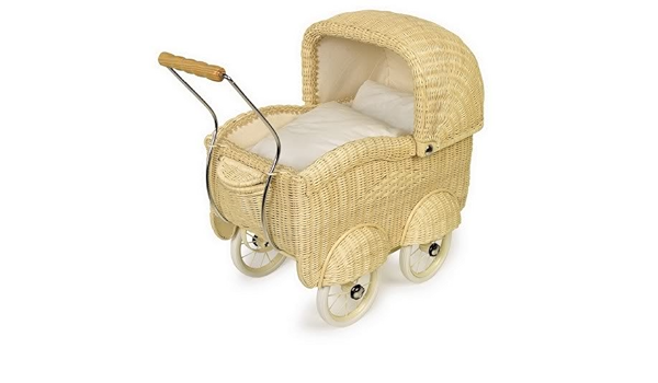 cane dolls pram