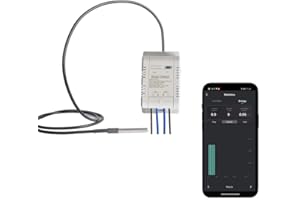 Yueyang Temperatursensor WiFi 16A, Tuya Smart Temperatursensor Monitor, Leistungsmessung, th16+D-18b20