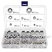 Produktbild HSeaMall Edelstahl m2-m12 Nylon Lock Schraube Mutter Sechskant-Schraube Einsatz Gegenmutter Sortiment Kit 175pcs