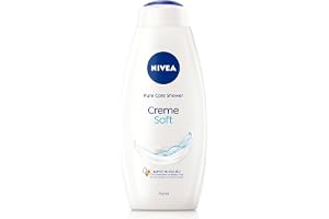 NIVEA Cream Soft Care Shower Gel med naturlig mandelolja, fuktgivande och pH-hudneutral krämdusch med mild doft (750 ml)