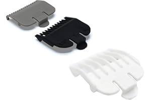 BSGZCM Clipper Guards, 3 PCS Hair Clipper Guards, 3 Sizes Hair Clipper Combs Guides, Limit Comb Hair Cutting Guide Replace Comb Compatible with Many Wahl Clippers (1.5mm/3mm/4.5mm)