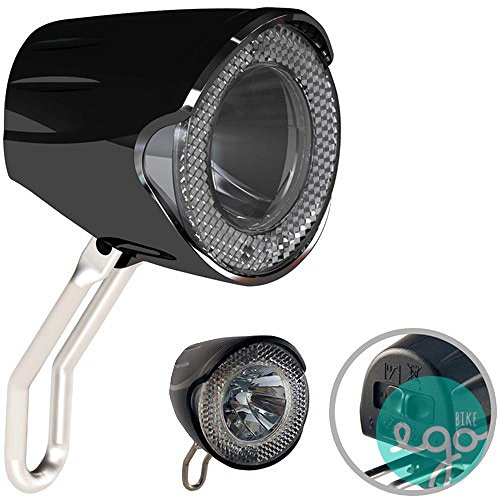 Marwi Scheinwerfer Union LED Seitendynamo + Kabel mit STVZO Schwarz Fahrrad - 2