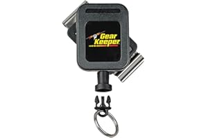 Gear Keeper RT4–5851 RT4 Medium Force 8–14 Schlüssel Retractor mit Edelstahl drehbarer Gürtelclip, 60 lbs Bruchlast, 6 oz Force, 91,4 cm Verlängerung