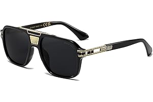 SHEEN KELLY Spolaryzowane okulary przeciwsłoneczne w stylu vintage w stylu pilotażowym dla kobiet Mężczyźni Okulary w stylu lat 70. Metalowe dekoracje Zaprojektowane odcienie