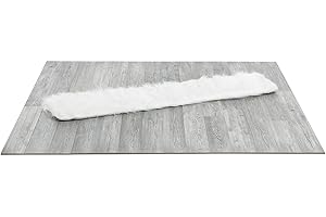 CanadianCat Company Plush Mat Window Lounger White Approx. 115 cm x 25 cm Cat Cuddly Mat for Windowsill