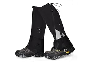 doorslay Outdoor Gaiters, Gaiters for Women Men, Waterproof Gaiters,Hiking Gaiters, Anti-Tear Nylon Material, for Mountain Snow, Hiking, Skiing, Walking, Climbing, Hunting