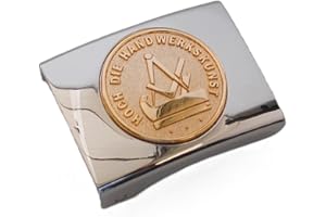 GravurManufakturBerlin Koppelschnalle Schreinerkunst Schreiner Handwerk Zunftzeichen Meister, Meisterschüler, Geselle, Lehrling, Alt-Meister Koppelschloss