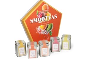 TEA SHOP - Set Smooteas Limited Edition - Surtido de Tés e Infusiones - 5 Variedades - Contiene Rooibos, Té verde y Té Rojo Pu Erh - Ideal para regalo