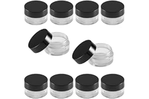 Nailfun 10x 5ml klar Geltiegel Leer Tiegel Cremedose