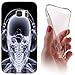 Price comparison product image Galaxy A3 (2016) Model A310 Soft Case Cover Backkover Tpu Soft Case for Samsung Galaxy A3 (2016) Model A310 1100 Skelett Totenkopf Grau Schwarz
