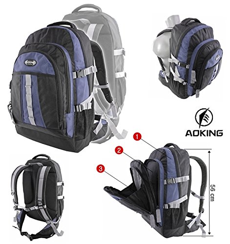 Rucksack, Sportrucksack, Laptoprucksack 15″ 17″ 19″, Schulrucksack, Schultasche, Schulranzen, Ranzen, Arbeit, Freizeit, Sport, Schule - 2