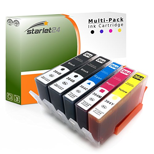 10 Druckerpatronen 25ml komp. für HP 364 Deskjet 3070A (CQ191B), 3520 (CX052B), 3522 (CX055B), 3524 (CX054B), HP Officejet 4620 (CZ152B), 4622 (CZ296B), Photosmart B109d, 5510, 5514, 5515, 5520, 5522, 5524, 6510, 6520, 7510, 7520, B8550, C5380, C6380, etc