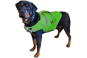 WESTCOAST K9 AquaFloat (Large, Lime Green), Professional Dog Life Jackets, For Regular Use In Pools And For Having Fun On The Water