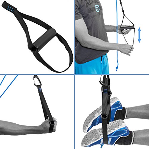aeroSling ELITE (Modell 2017) – Sling Trainer mit Umlenkrolle, Türanker, Online-DVD, Poster - 6