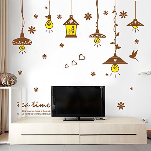 Home Wall decoration Stickers light bulb pattern DIY for bedroom bedside living room Background sticker