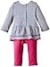 3 Pommes Baby-Girls 3G32010 My Little Color Box Striped Clothing Set, Blue (Indigo), 3-6 Months (Manufacturer Size:6 Months)