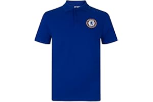 Chelsea Boys Polo Shirt Crest Kids Official Football Gift