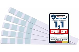 smardy 5x Tiras de Prueba de Dureza del Agua, Envasadas Individualmente, Calidad del Agua Test de Dureza Total para Agua Potable, Estanques, Piscinas y Acuarios