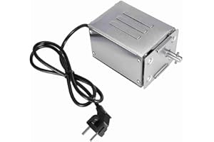 Okuyonic Moteur Tourne Broche, Grill Moteur de Rôtissoire électrique 220V Moteur de Rôtisserie pour Barbecue, Poulet