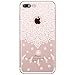 Produktbild kompatibel mit iPhone 6S Plus Hülle,iPhone 6 Plus Hülle,iPhone 6 Plus 6S Plus Crystal Clear Silikon Hülle TPU Case Schutzhülle Case Durchsichtig,Henna Mandala Blumen Muster TPU Handyhülle,Mandala#8