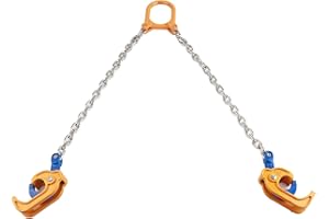 BORDSTRACT Élévateur de tambour à chaîne de baril 0,5 T, verrouillage automatique 2 crochets pour acier allié de sécurité, utilisation industrielle polyvalente