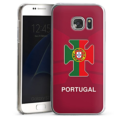 Samsung Galaxy S7 Hülle Schutz Hard Case Cover Portugal EM Trikot Fußball Europameisterschaft
