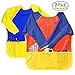 Produktbild Attmu Spiralschneider Full Schutz Vinyl Art Smock Kleinkinder, Schürze, Painter 's Smock, Smocks langen Ärmeln Alter 3–6, Farbe Sortiment, 2 Stück