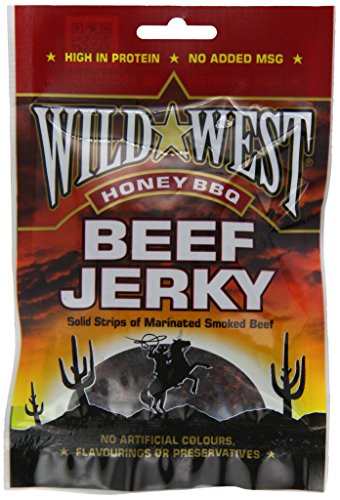 Preisvergleich Produktbild Wild West Beef Jerky Trockenfleisch Honey BBQ 50 Gramm
