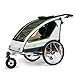 Produktbild Qeridoo Sportrex 2 Deluxe Kinder-Fahrradanhänger (2 Sitzer) - weiß/grün