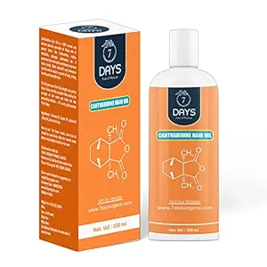 7 DAYS Cantharidine Oil for hair | Control Hair Fall | Reduce Dandruff | Hair Growth Oil | | Made in India (200 ml) |Multi-Purpose Hair Growth Oil/Serum For Complete Hair Treatment with Argan, Bhringraj, Hibiscus, Sesame,Amla,Sweet Almond, Olive and more.