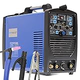 wig tig 200 【 SUPERTIG-200DI 】 Das SUPERTIG-200DI ist ein voll-digitales 200A Inverter Schweißgerät AC DC mit einem 32-bit Mikroprozessor │ HF-Zündung │ MMA │ IGBT Technologie │ Pulsfunktion