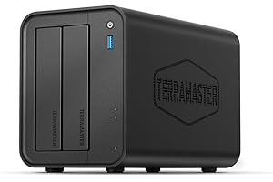 ‎TERRAMASTER TERRAMASTER F2-425 2-Bay NAS-Speicher – Intel x86 Quad-Core-CPU, 4 GB RAM, 2,5 GbE LAN, Netzwerkgebundener Speicher-Multimedia-Server für Privatanwender (ohne Festplatte)