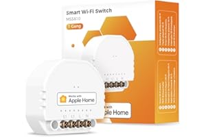 Interruptor Inteligente WiFi, Refoss Mini Interruptor Luz de Pared Conmutador 1 Gang, Inteligente Inalambrico Módulo y Relé Temporizador Control Remoto Compatible con HomeKit Siri Alexa Google Home