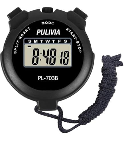 Timer Portachiavi Digitale Con Schermo LCD - Conto Alla Rovescia E Cronometro - Piccolo 6,4x2,7x1,2 Cm - Allarme 75dB - 2