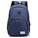 Produktbild LCNINGBB Laptop-Rucksack, Schulrucksack mit USB-Ladeport 15,6 Zoll Laptopfach 35L Unisex für Damen Herren Laderucksack (Farbe : Blau, größe : 18 * 12.6 * 5.9inch)