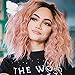 Produktbild Europa Und Amerika Perücke Mais Perücken Gradation Rosa Lockiges Haar Damen Hohe Qualität Wärme Geeignet Für Rollenspiel Konzert Party 32cm