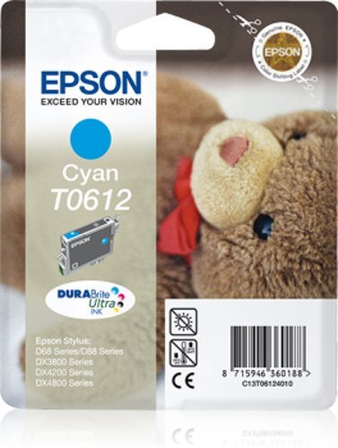Epson T0612 Tintenpatrone Teddybär, Singlepack cyan