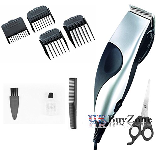 Mens Classic Professional Electric Hair Cutting Clipper Trimmer Shaver Set