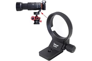 ISHOOT Soporte de anillo de soporte de trípode para Sony FE 135 mm f/1.8 GM, E 70-350 mm f/4.5-6.3 G OSS, E 16-55 mm f/2.8 G, FE Mount Tamron 28-75 mm f/2.8 Di III RXD y 17-28 mm f/2.8 Di III RXD