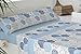 Produktbild Todomueble Savanne Punkte 135 Spiel bestehend aus Spannbettlaken, Bettbezug und Kissenbezug, aus Polycotton, 38 x 28 x 4 cm 38x28x4 cm blau