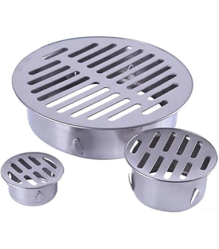 Gullideckel Edelstahl 304 - Bodenablauf Für Garten & Balkon 40-200mm (110mm/4.3in)