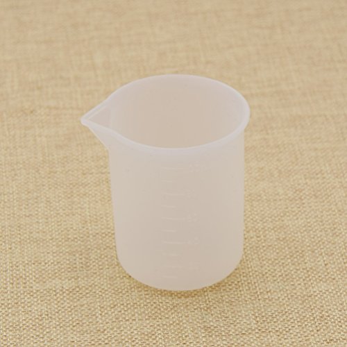 YNuth 100ml Silikon Messbecher Backmessbecher Mensur Transparent Gießen Werkzeug - 3