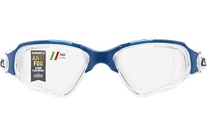 CRESSI Clear Eyes Goggles unisex rent silikon simglasögon med molekylär anti-imma linsbehandling, en storlek