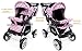 New Baby Pram SWIVEL WHEELS Travel System Buggy (Car Seat,Carrycot,Mattress,Diaper Bag,Parent Tray,Rain Cover,Mosquito Net) (4)