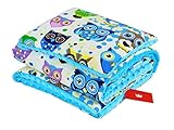 BABYLUX Babydecke Krabbeldecke MINKY Kuscheldecke Decke 75 x 100 cm mit KISSEN 30x35cm