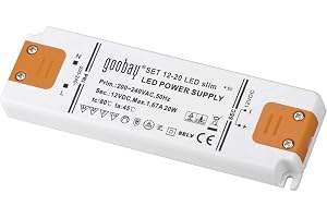 Goobay LED Transformator, Vit/Orange, 12 V, 20 W