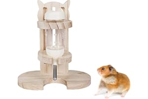 CCYY Botella para Beber Roedores, Dispensador de Agua para Animales Pequeños, Dispensador de Agua de Hámster, con Soporte de Madera Ajustable, para Hámsters Enanos, Hámsters Dorados, Ratones Colores